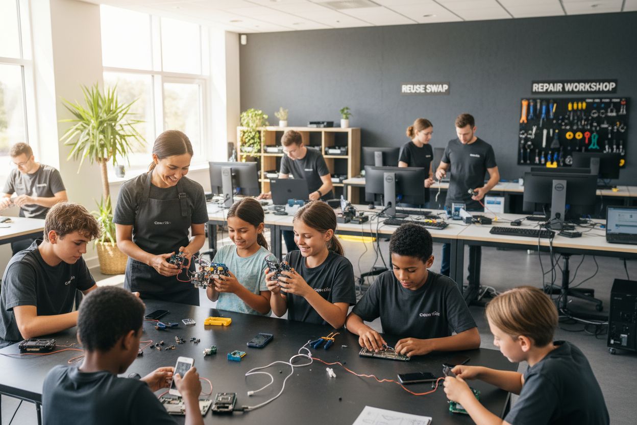 gjenbruk elektronikk, bærekraft, reparasjon