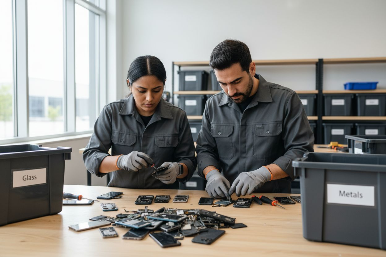 mobilresirkulering gjenbruk prosess