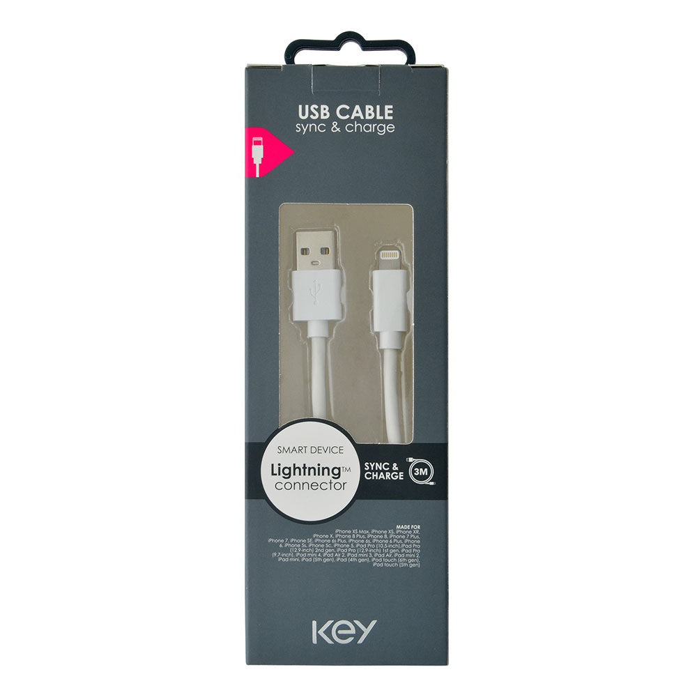 KEY Lightning USB Kabel 3m