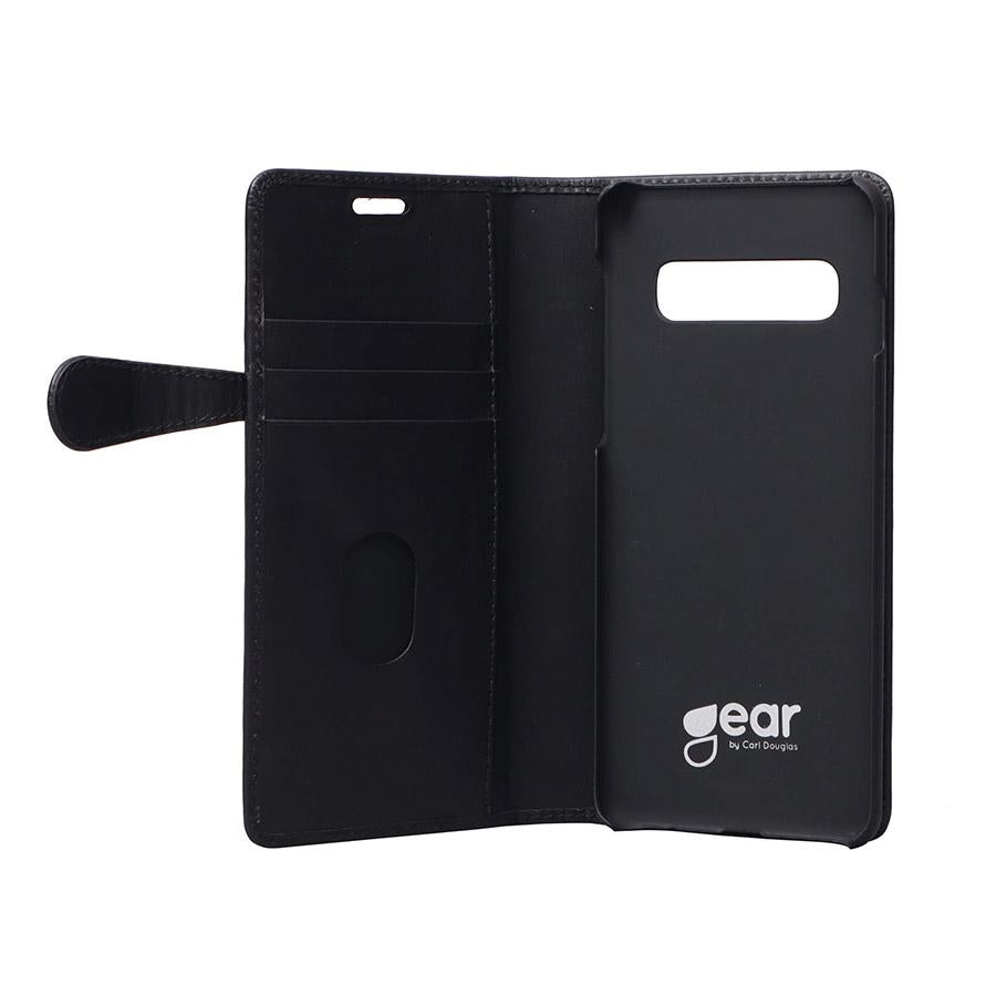 GEAR Lommebokveske Samsung Galaxy S10 Plus Svart (2 - i - 1) - Greenphones