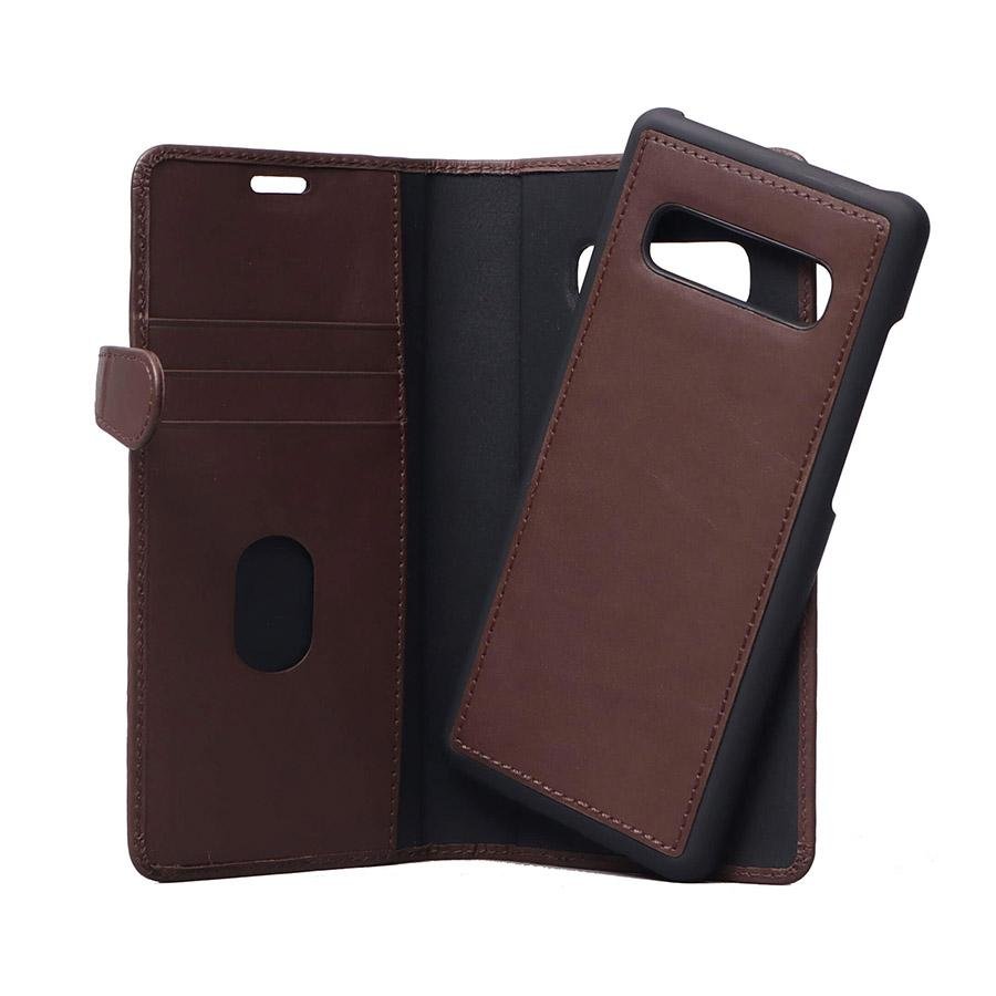 GEAR Lommebokveske Samsung Galaxy S10 Brun (2 - i - 1) - Greenphones