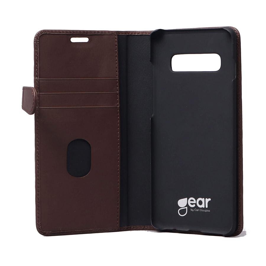 GEAR Lommebokveske Samsung Galaxy S10 Brun (2 - i - 1) - Greenphones