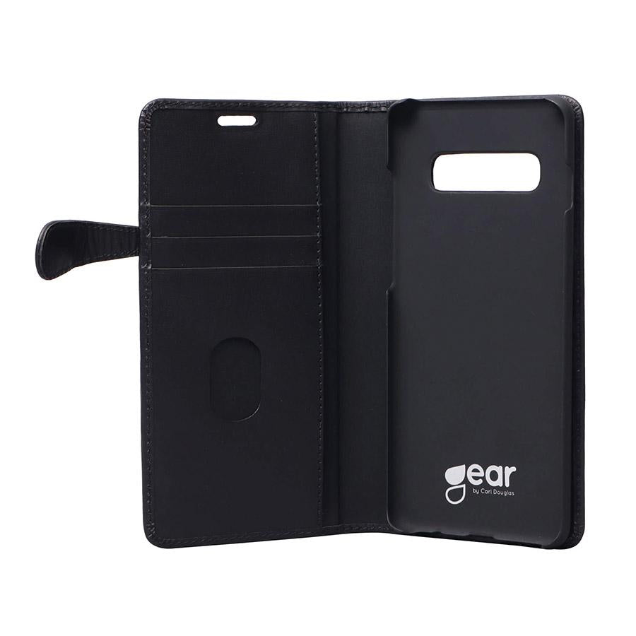 GEAR Lommebokveske Samsung Galaxy S10 Svart (2 - i - 1) - Greenphones