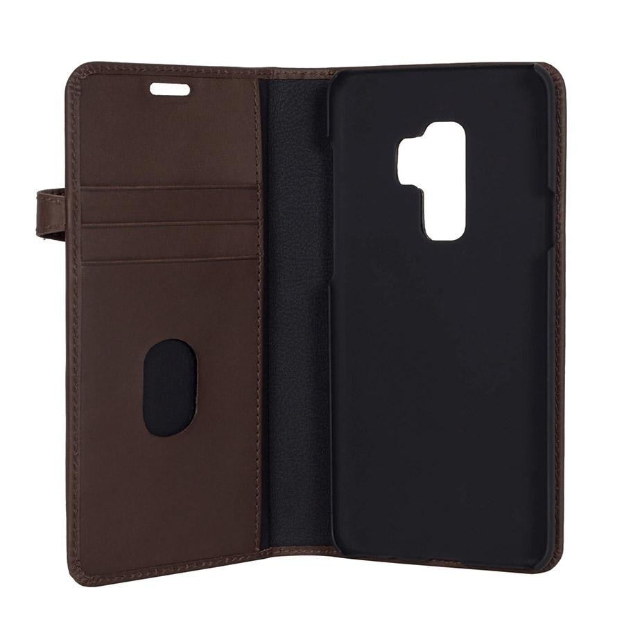 GEAR Lommebokveske Samsung Galaxy S9 Plus Brun (2 - i - 1) - Greenphones