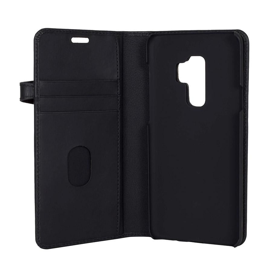 GEAR Lommebokveske Samsung Galaxy S9 Plus Svart (2 - i - 1) - Greenphones
