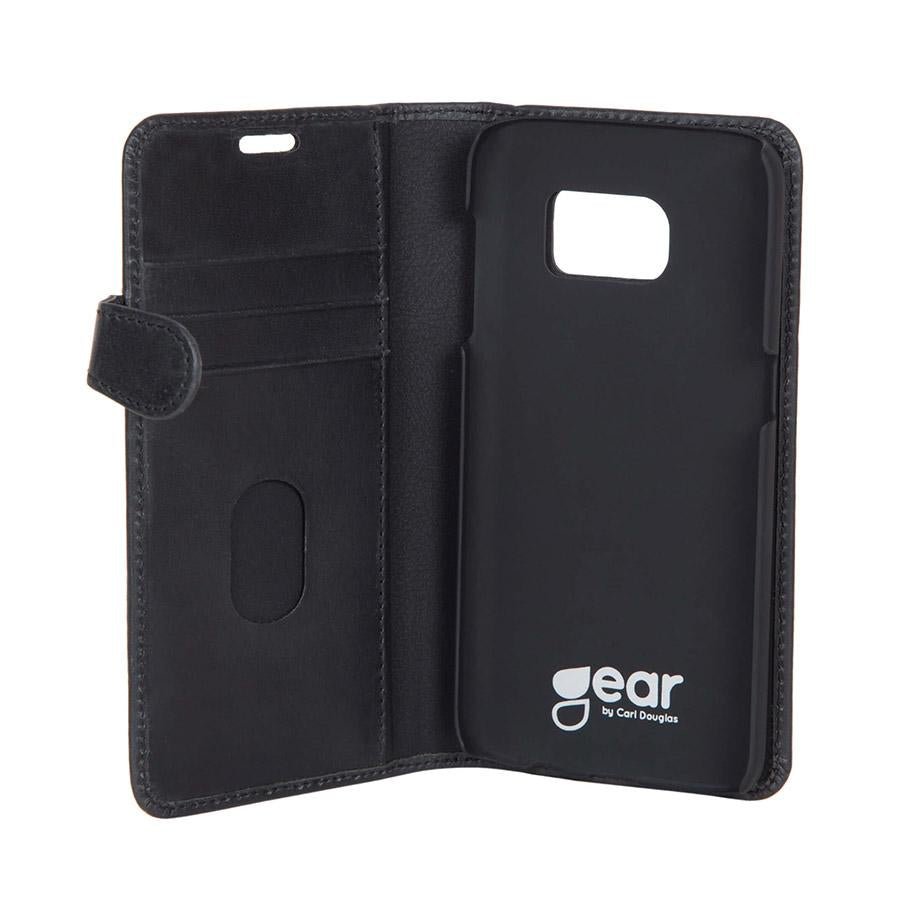 GEAR Lommebokveske Samsung Galaxy S7 Svart (2 - i - 1) - Greenphones