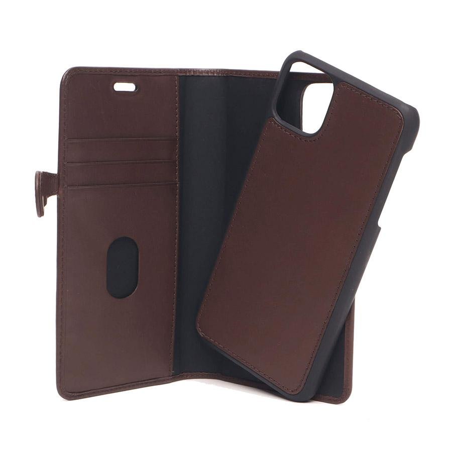 GEAR Lommebokveske iPhone XR & 11 Brun (2 - i - 1) - Greenphones