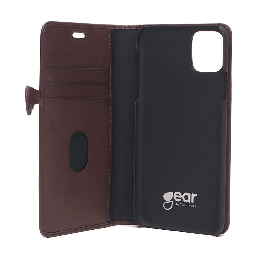 GEAR Lommebokveske iPhone XR & 11 Brun (2 - i - 1) - Greenphones