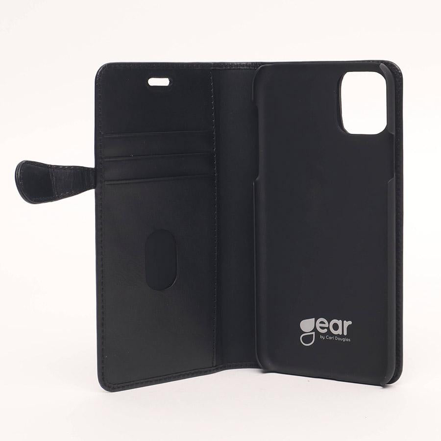GEAR Lommebokveske iPhone XR & 11 Svart (2 - i - 1) - Greenphones