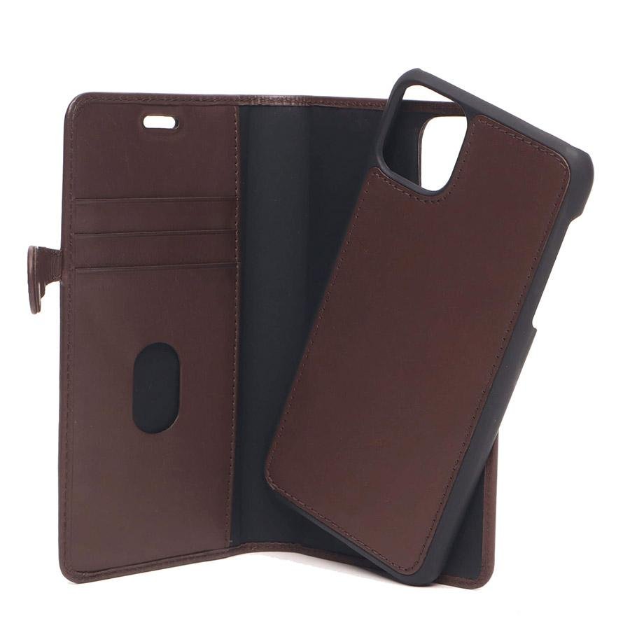 GEAR Lommebokveske iPhone X & XS & 11 Pro Brun (2 - i - 1) - Greenphones