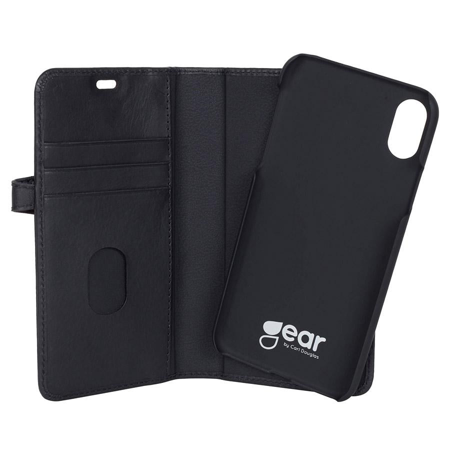 GEAR Lommebokveske iPhone X & XS Svart (2 - i - 1) - Greenphones