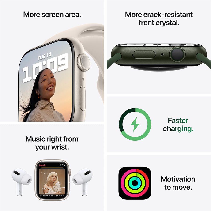 Apple Watch Series 7 41mm GPS+eSIM - Som Ny - Greenphones