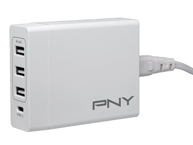 PNY Family 4 port Charger White